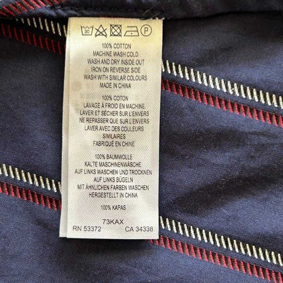 NWT French Connection Striped Ruffled Wrap Midi Skirt Nautical Print - Size 2 - Picture 5 of 7